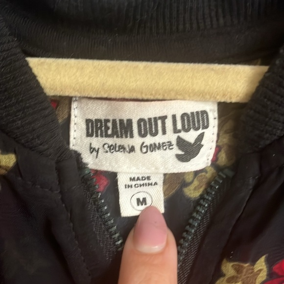 Selena Gomez see-through rose printed bomber jacket. Size M, fits like a S. - Picture 3 of 5